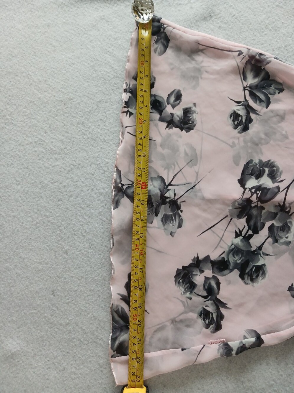 Vintage Y2K La SENZA Pink Floral Slip with Black and Grey Feminine Rose - Picture 13 of 15